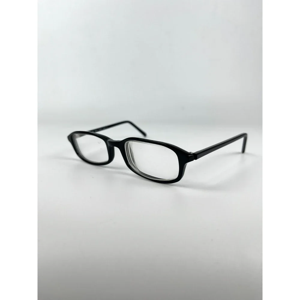 Re Excel Women's Eyeglasses Frame Black Rectangle Plastic‎ Full Rim 51-20-145 mm